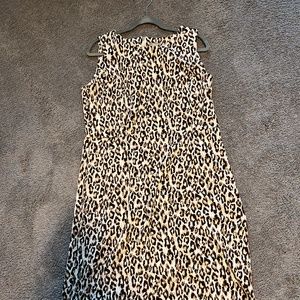 Chico’s leopard print sheath, Chico’s size 2